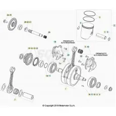 Kostenfreie Lieferung Beta RR250 20 Kurbelwelle/Kolben/Ausgleichswelle