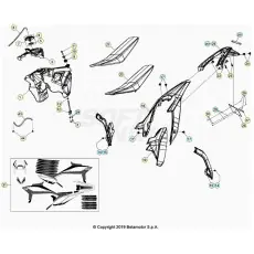 Bestpreis Beta RR125 20 Verkleidung/Sitzbank/Tank 1