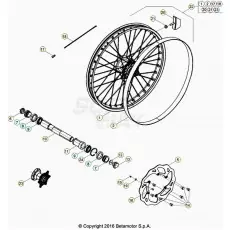 Beta RR125 20 Vorderrad Expressversand