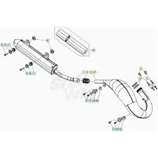 Beliebt Beta RR125 20 Auspuffsystem
