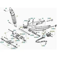 Beta RR125 20 Schwingarm/Federbein 2 Billig
