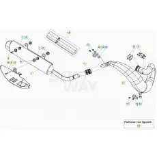 Beta RR250RC 20 Auspuffsystem Echt