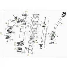 Rabatt Beta RR250RC 20 Schwingarm/Federbein 1