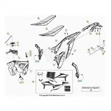Beta RR350 20 Verkleidung/Sitzbank/Tank 1 Nur Für Kurze Zeit
