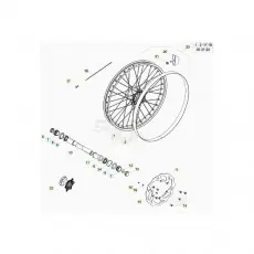 Beta RR350 20 Vorderrad Geprüft