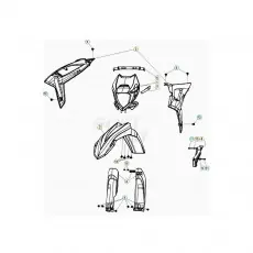 Nur Für Kurze Zeit Beta RR125RC 20 Verkleidung/Sitzbank/Tank 2