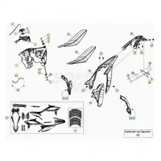 Beta RR125RC 20 Verkleidung/Sitzbank/Tank 1 Nur Für Kurze Zeit