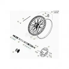 Günstig Beta RR125RC 20 Vorderrad