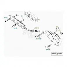 Zertifiziert Beta RR125RC 20 Auspuffsystem