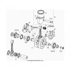 Sale Beta RR125RC 20 Kurbelwelle/Kolben/Ausgleichswelle