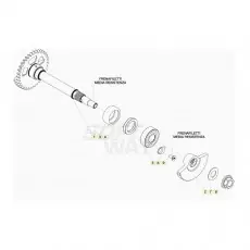 Beta RR390 20 Kurbelwelle/Kolben/Ausgleichswelle 1 Kostenloser Versand