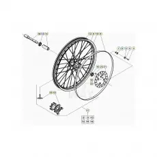 Beta EVO125 20 Vorderrad Billig