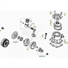 Neu Im Sortiment Beta EVO200 20 Kurbelwelle/Kolben/Ausgleichswelle