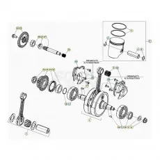 Beta Xtrainer250 20 Kurbelwelle/Kolben/Ausgleichswelle Solange Der Vorrat Reicht