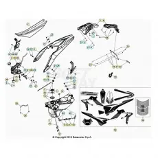Beta Xtrainer250 21 Verkleidung/Sitzbank/Tank 2 Bestseller