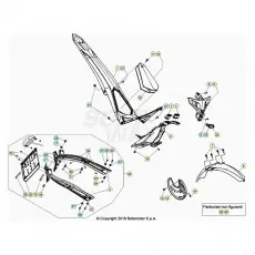 Beta EVO300 2T 20 Verkleidung/Sitzbank/Tank 1 Neue Ware
