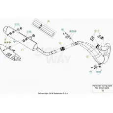 Wochenendangebot Beta RR250 21 Auspuffsystem