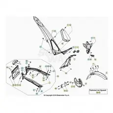 Beta EVO300 4T 20 Verkleidung/Sitzbank/Tank 1 Neue Ware