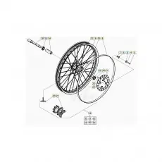 Zertifiziert Beta EVO300 4T 20 Vorderrad