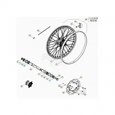 Zertifiziert Beta RR300 21 Vorderrad