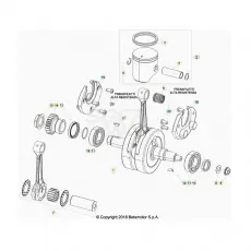 Beta RR200 20 Kurbelwelle/Kolben/Ausgleichswelle Heißes Angebot