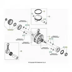 Neu Im Sortiment Beta RR350 21 Kurbelwelle/Kolben/Ausgleichswelle 2