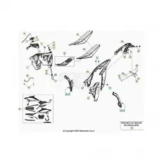 Gratis Versand Beta RR125 21 Verkleidung/Sitzbank/Tank 1