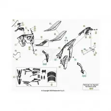 Beta RR250RC 21 Verkleidung/Sitzbank/Tank 1 Billig