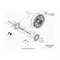 Schneller Versand Beta RR250RC 21 Hinterrad