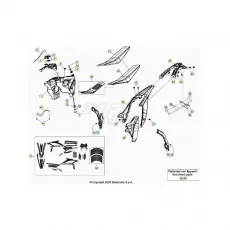 Schneller Versand Beta RR125RC 21 Verkleidung/Sitzbank/Tank 1