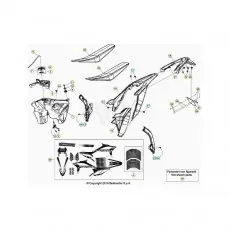 Beta RR430RC 20 4T Verkleidung/Sitzbank/Tank Beliebt