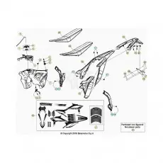 Versand Am Gleichen Tag Beta RR350RC 20 4T Verkleidung/Sitzbank/Tank 1