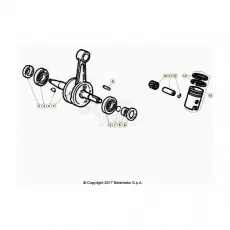 Beta RR50RC 20 Kurbelwelle/Kolben/Ausgleichswelle Zertifiziert