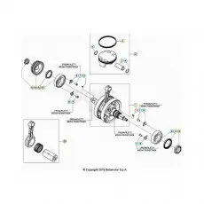 Beta RR480RC 20 4T Kurbelwelle/Kolben/Ausgleichswelle 2 Mega-Angebot