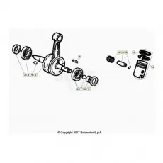 Beta RR50 21 Kurbelwelle/Kolben/Ausgleichswelle Garantierte Lieferung
