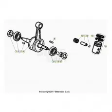 Beta RR50 Street Sport 20 Kurbelwelle/Kolben/Ausgleichswelle Expressversand