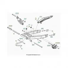 Echt Beta RR50 Street 20 Schwingarm/Federbein 1
