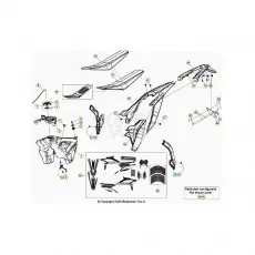 Expressversand Beta RR430RC 21 4T Verkleidung/Sitzbank/Tank