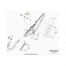 Kostenloser Rückversand Beta EVO300 4T 21 Auspuffsystem
