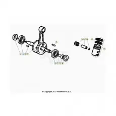 Beta RR50RC 21 Kurbelwelle/Kolben/Ausgleichswelle Kostenfreie Lieferung