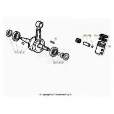 Kostenloser Versand Beta RR50 Street 21 Kurbelwelle/Kolben/Ausgleichswelle