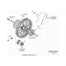 Markenware Beta EVO300 Factory 4T 21 Hinterrad