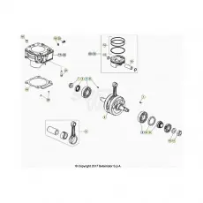 Preisreduziert Beta EVO300 Factory 4T 21 Kurbelwelle/Kolben/Ausgleichswelle