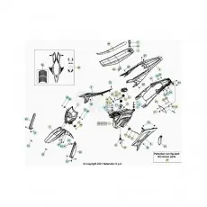 Neu Beta RR125 LC 4T 21 Verkleidung/Sitzbank/Tank 1