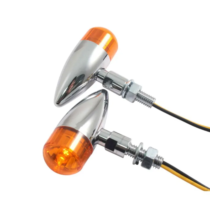 Miniblinker Paar JMP OUTLAW chrom Prüfzeichen 12V 6W M8 Anschluss Letzte Chance