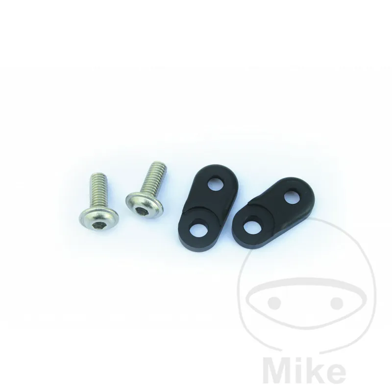 Bestpreis Turn signal mounting plate receptacle set ATTO black