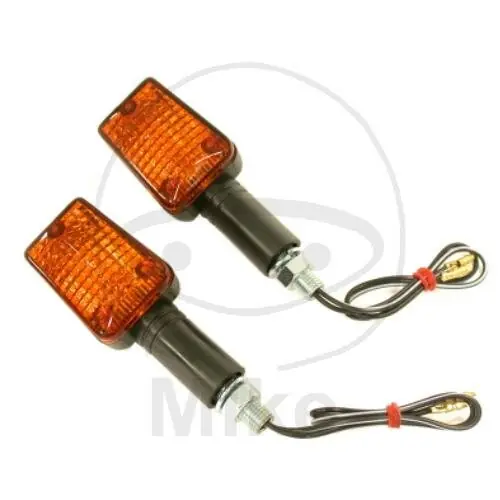 Mini par de indicadores JMP negro largo E-mark 12V 21W conexión M10 Geprüft