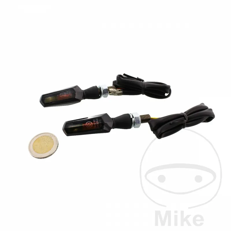 Mini par de indicadores JMP SHADOW con luz de posición E-mark LED Conexión M8 Garantierte Lieferung