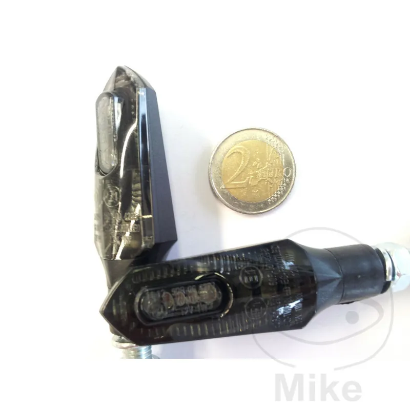 Miniblinker Paar JMP LANCE mit Positionsleuchte E-Prüfzeichen LED M8 Anschluss Kostenloser Versand