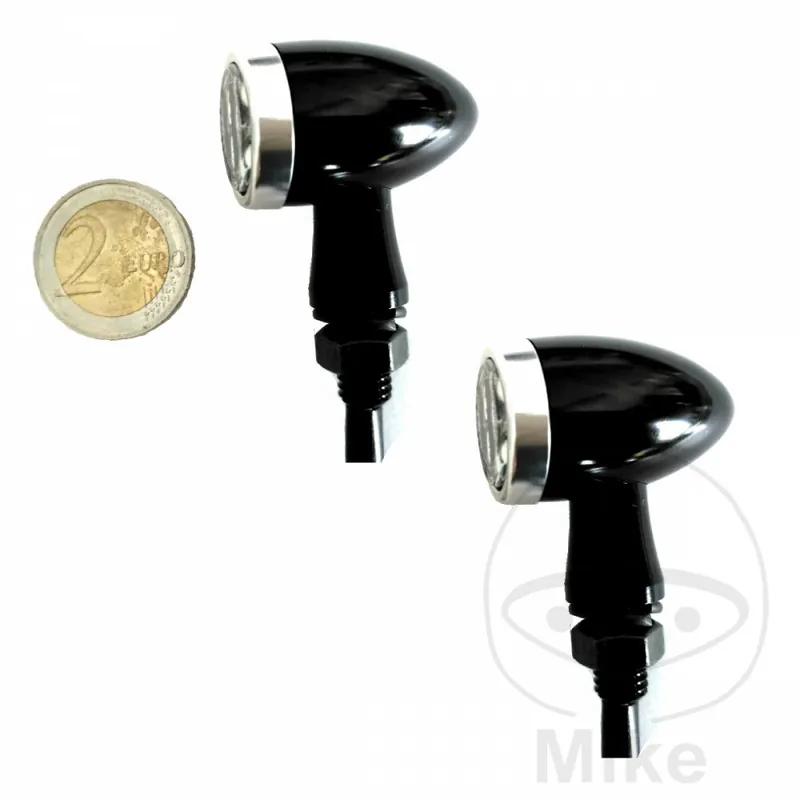 Coppia di mini indicatori JMP OUTLAW 3 E-mark LED Collegamento M8 Markenprodukt